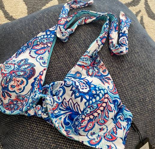 Relleciga push up paisley Bikini Top