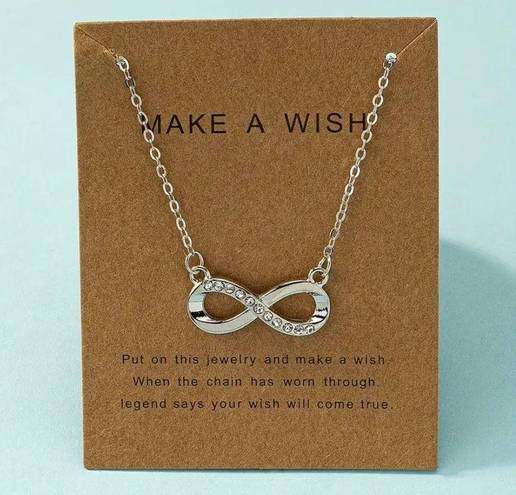 infinity Forever Love Pendant Silver Necklace