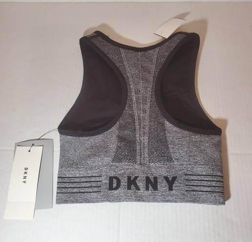 DKNY Grey Black Reversible Sports Bra