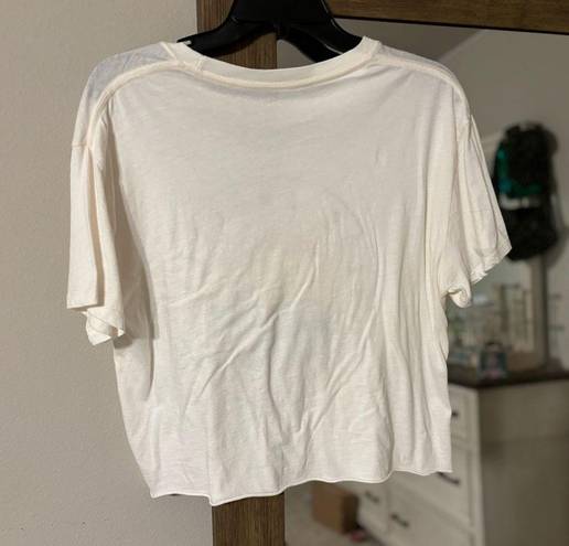 Grayson Threads Cream cropped tee