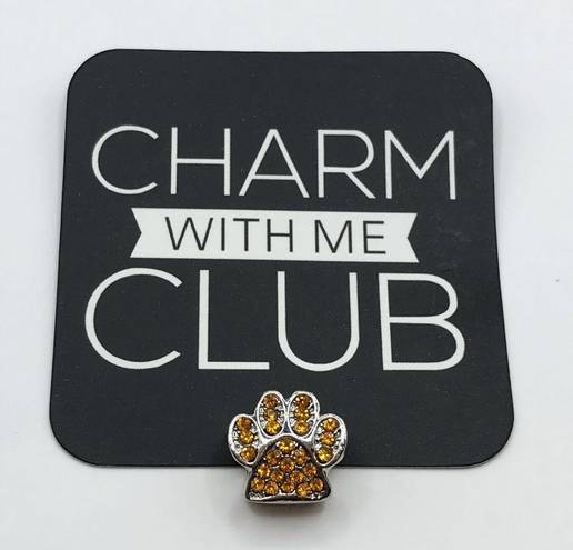 Boutique Charm with me Club Amber Paw Print Charm Bead