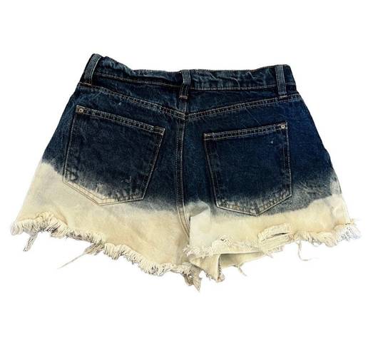 No Bo Ombre High Rise Jean Shorts