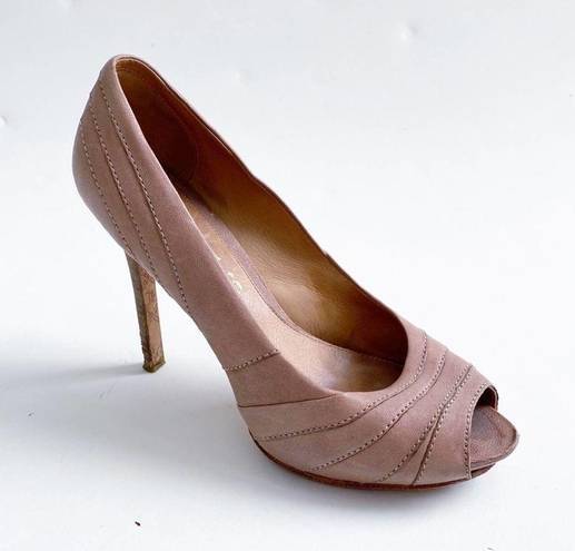 L.A.M.B. Tansy Nude Pumps 8.5