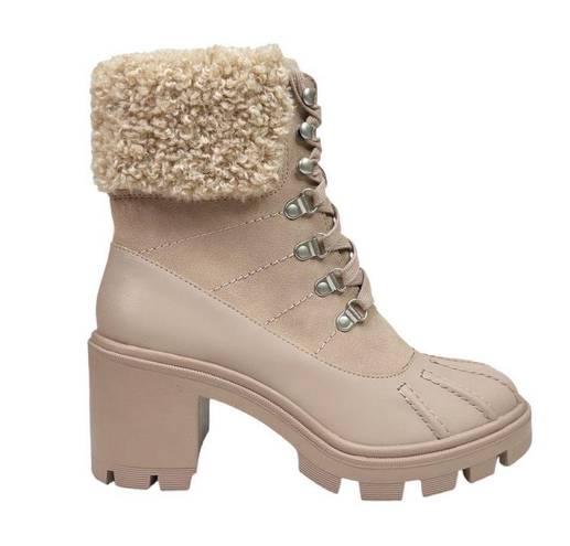 Splendid  Mikayla Faux Fur-Lined & Trim Combat Boots