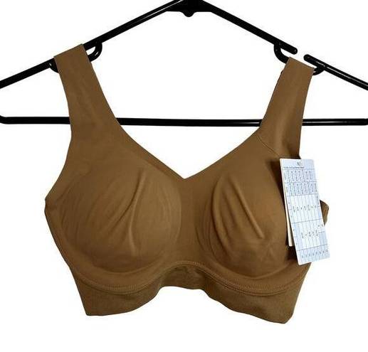 Krass&co True &  Santoni Hybrid Lift Wireless Bra Womens Size Small Tan NWT