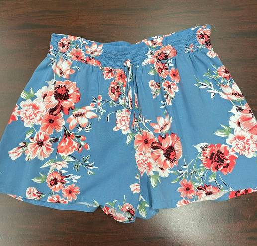 Joe B Floral Blue Dress Shorts