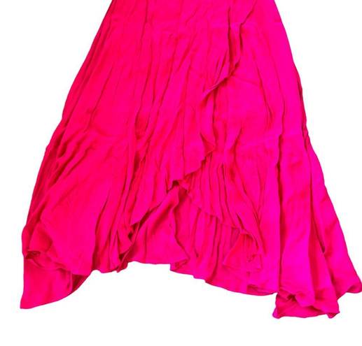 Tuckernuck  Francesca Hot Pink Faux-Wrap Dress