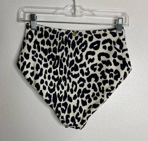 Tigerlily NWT  Ava leopard-print high-rise bikini briefs XS