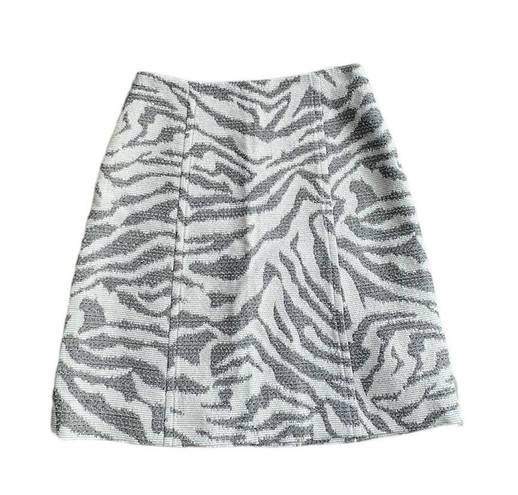 Hugo Boss NWT Boss by  Animal Print Virgin Wool Blend Skirt| Size: 6