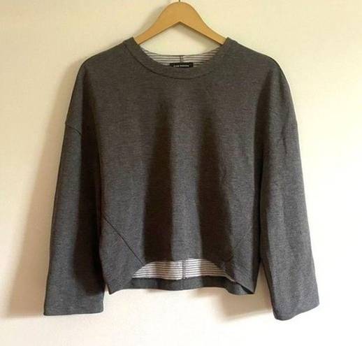 Club Monaco  Double Faced Gray Pullover Sweatshirt