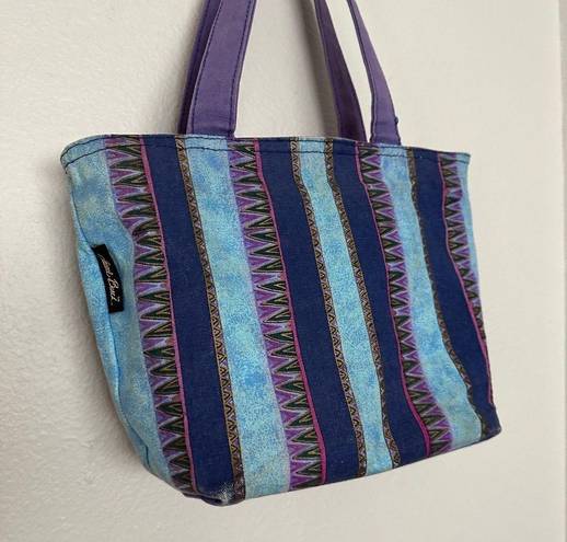 indigo. Laurel Burch Horses Medium Tote Crazy Horse Girl Watercolor Purse Bag