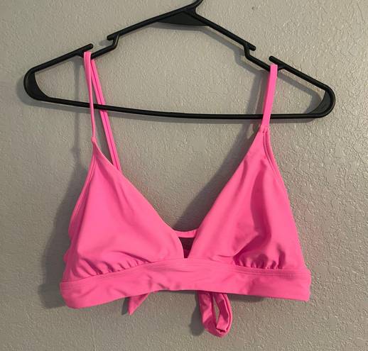 No Bo Hot Pink Bikini Top