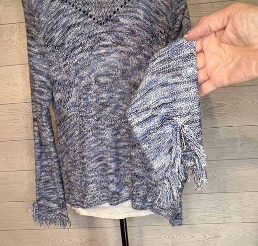 89th and Madison  blue marled open front cardigan Size Petite Medium