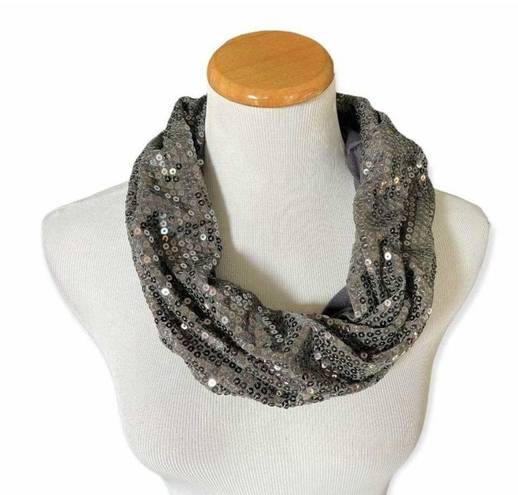 Charlotte Russe Womens  Silver Sequin Infinity Scarf