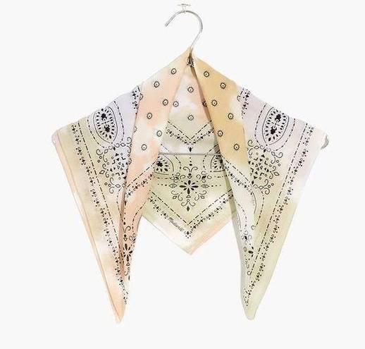 Madewell NEW  Tie-Dye Organic Cotton Bandana, Antique Cream