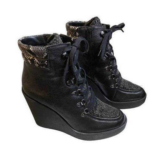 Jessica Simpson  Black Maelyn Wedge Ankle‎ Booties Sz 8.5M