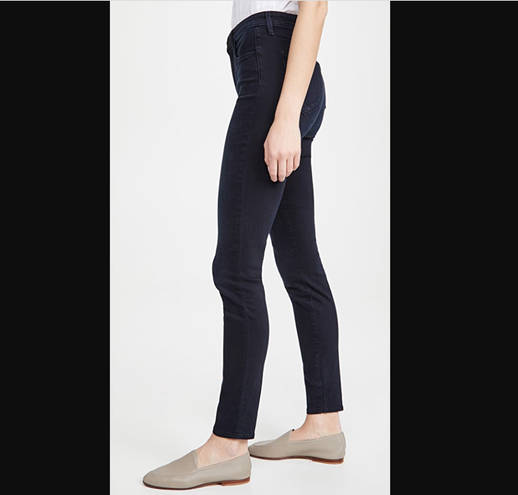 L'AGENCE Marguerite High Rise Skinny Dark Wash Jeans in Everett 24"