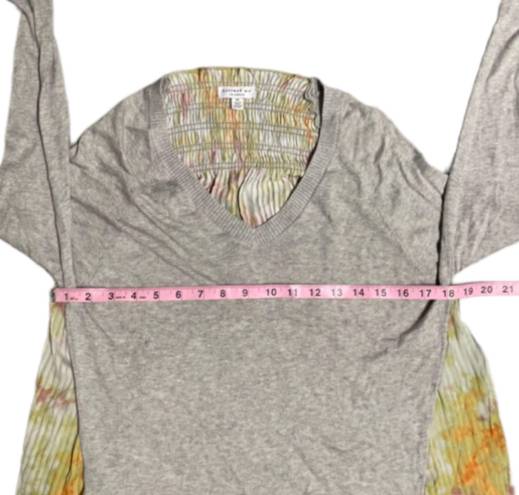 Current Air Anthropologie  Gray Mixed Media Sweatshirt Size XS