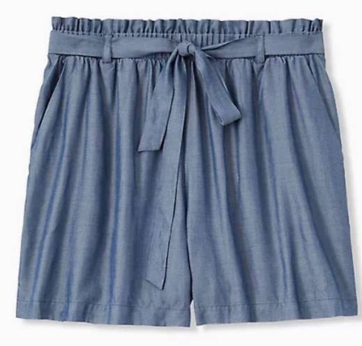 Torrid Blue Paperbag Shorts