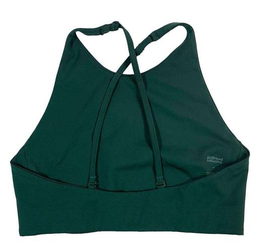 Girlfriend Collective  Dark Green Topanga Halter Bra