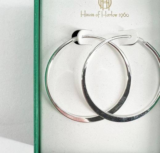 House of Harlow NIB  1960 Classic Hoops Silver