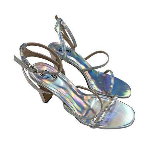 mix no. 6  - Aliciana Strappy Sandals in Silver Metallic