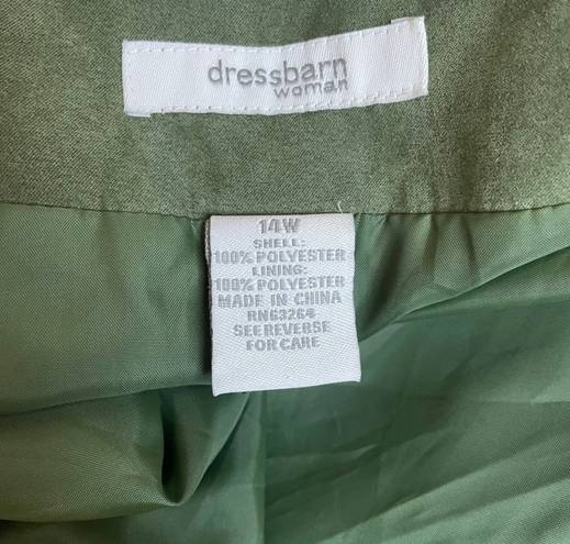 Dress Barn Vintage 90s  suede green Fall skirt