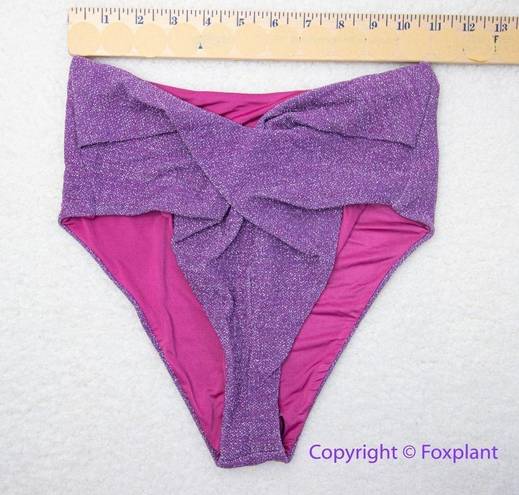 Beach Riot New! Set!  Zuri Kenzie bikini Glitter purple, size XS