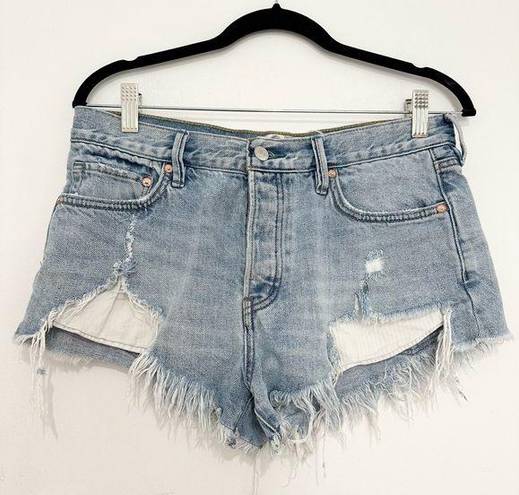 We The Free  People Loving Good Vibrations Cutoff Denim Shorts  Size 27 festival