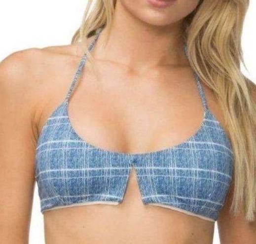 Tavik swim Blue Printed Tavik Cassis Pacific Halter Bikini Top