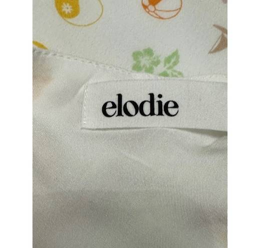 Elodie Womens Slip Dress Multicolor Novelty Adjustable Spaghetti Strap M New