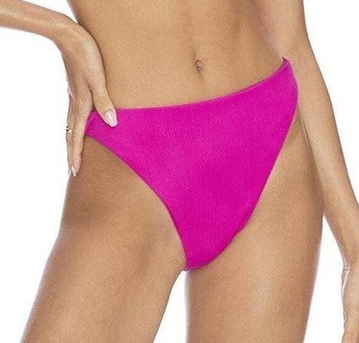 Beach Riot NEW  High Waisted Swim Bikini Bottom Fuchsia Rose Pink Size XS