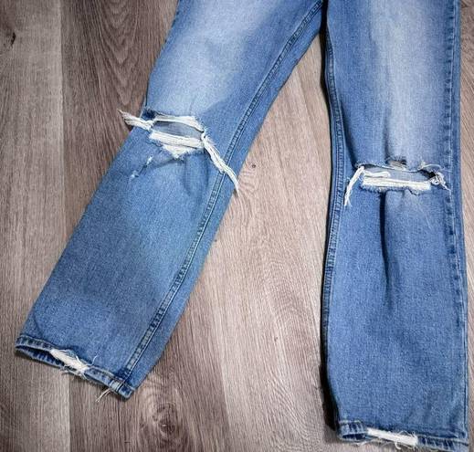 Abercrombie & Fitch  The Ankle Straight Ultra High Rise 27 4R Blue Jeans Denim