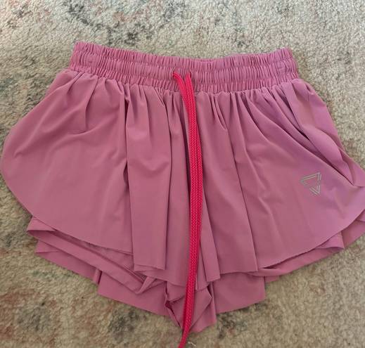 flowy shorts Pink Size XS