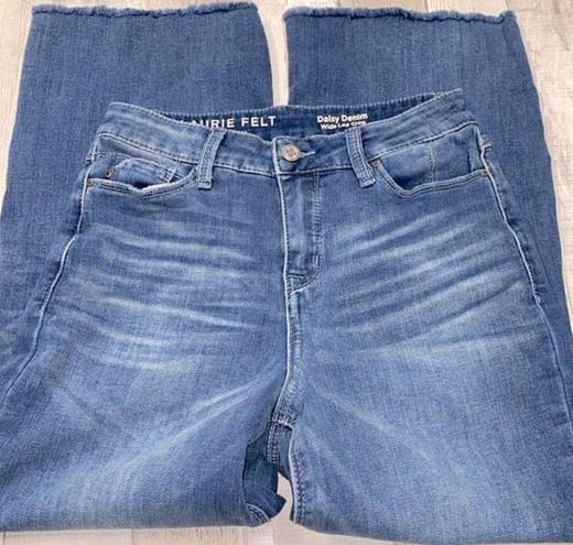 Daisy Laurie Felt  Denim wide leg crop size 0