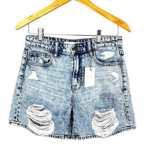 NWT Hidden Cut Up Distressed High Waist Denim Shorts Size Small