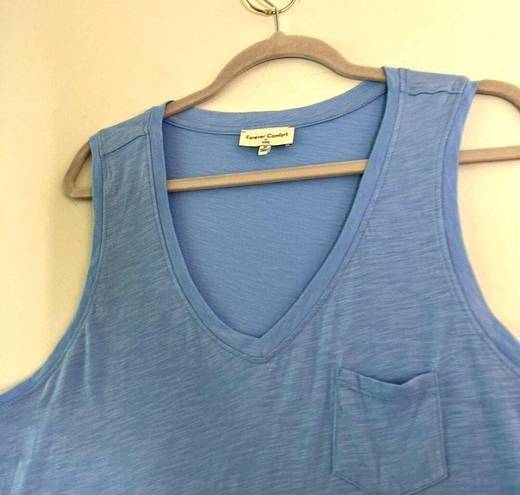 NYDJ  Comfort shirt Tank Top Size MEDIUM Sleeveless blue Pocket