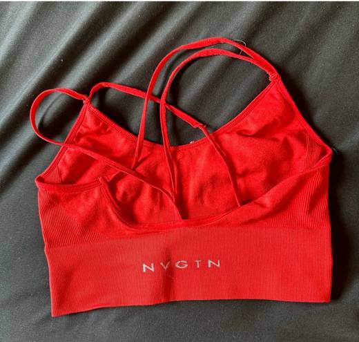 NVGTN Red Sports Bra 