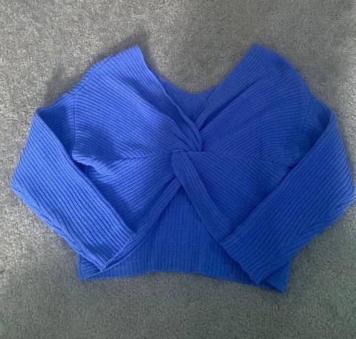 moon&madison blue knot sweater