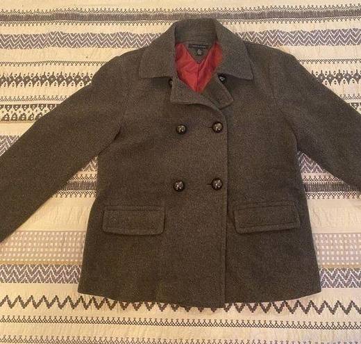 Tommy Hilfiger ‎ Wool Cashmere Blend Tweed Cropped Blazer Small