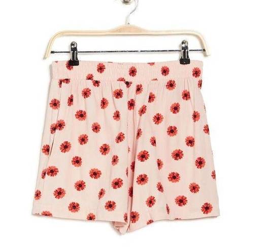 Abound  Easy Flow Shorts in Pink Daisy Dots NWT XL