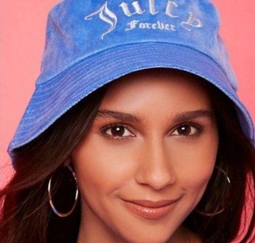 Juicy Couture  x Forever 21 Terry Cloth Bucket Hat Blue New with Tags