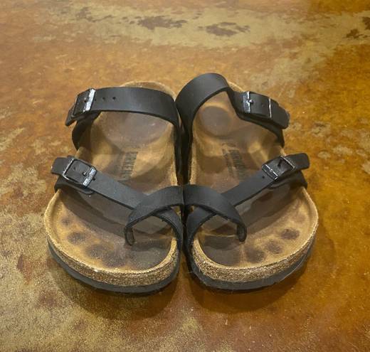 Birkenstock Black Leather Sandals