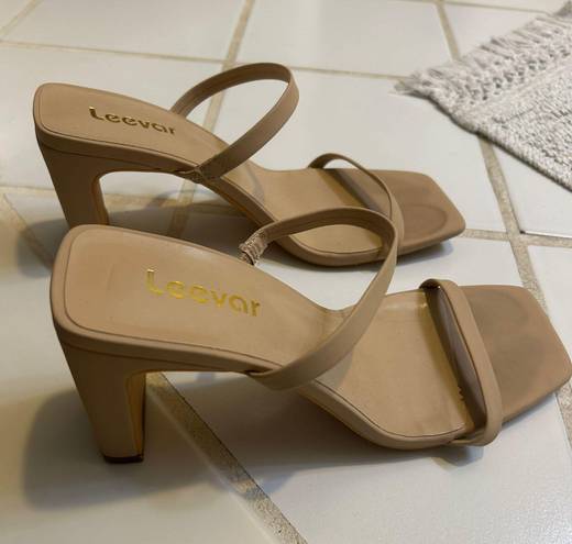 Nude Heel Tan Size 7