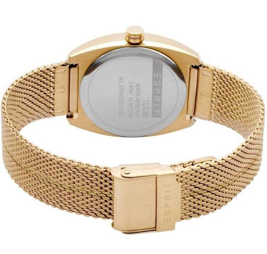 Esprit NWT  Gold Stainless Steel Watch