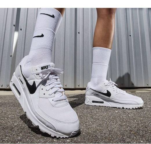 Nike  air max 90 white black shoes sneakers women’s 7.5 new