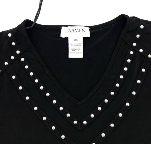 Carmen Marc Valvo Top Tee T-shirt Shirt