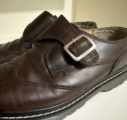 Candie's  vintage Y2K brown loafers buckle strap Mary janes size 9