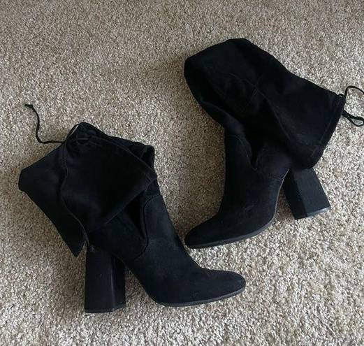 Unisa BLACK HEEL BOOTS