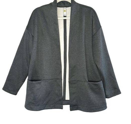 Lole Lolë fleece lined open cozy Cardigan with pockets over sized Gray Size Large